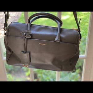 Yves Saint Laurent Calfskin Classic Duffle (Gray)